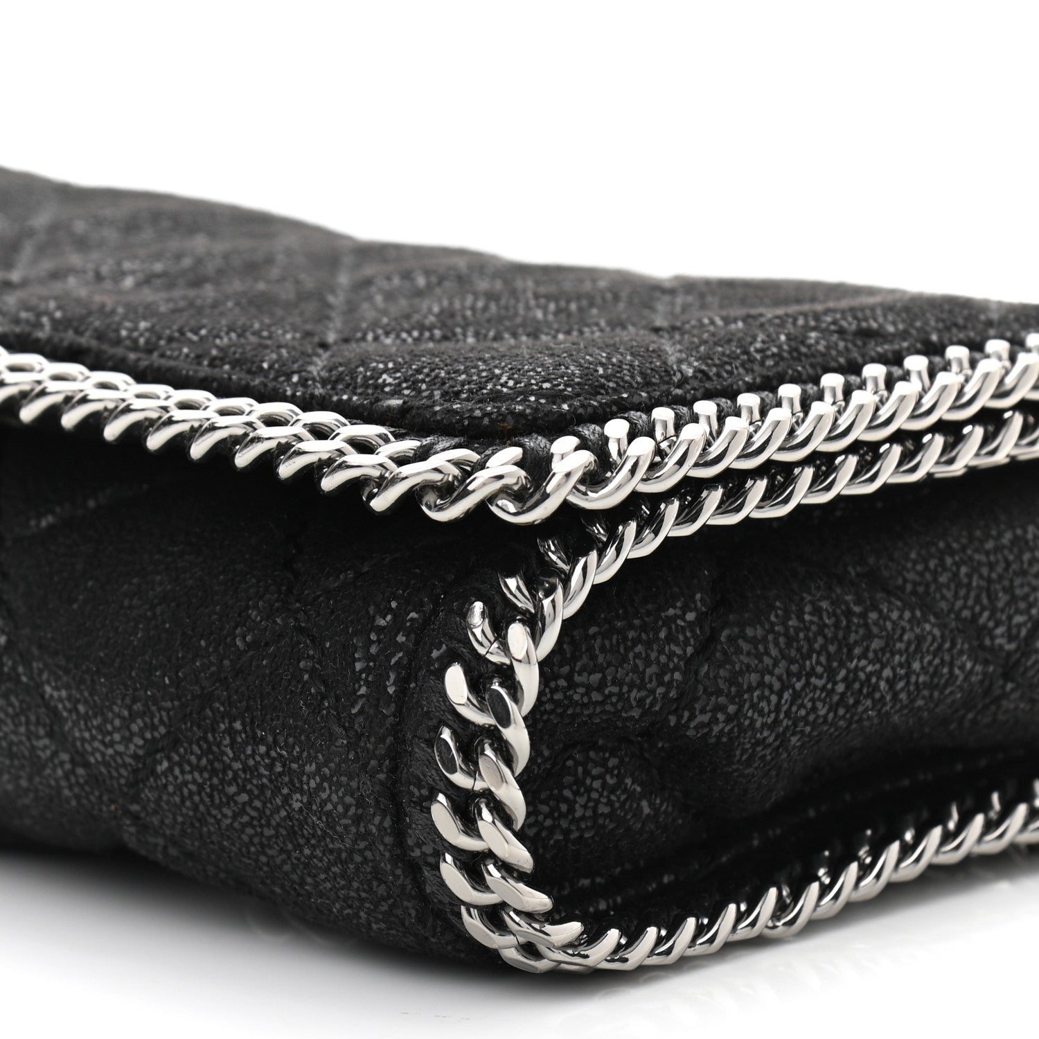 Stella McCartney Shaggy Deer Quilted Falabella Crossbody Bag Black 11 of 11