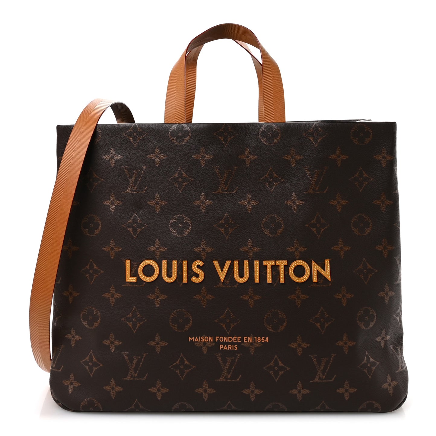 Monogram Mirror Shopper Tote MM