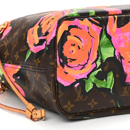 Louis Vuitton Monogram Roses Neverfull MM 10 of 11