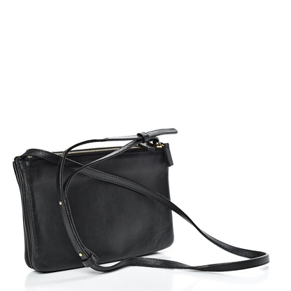 Celine Lambskin Small Trio Crossbody Bag Black 2 of 15