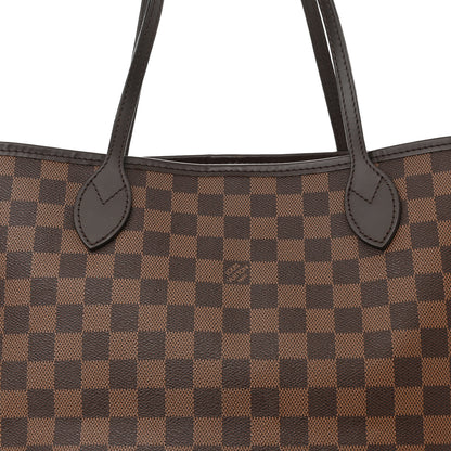 Louis Vuitton Damier Ebene Neo Neverfull MM Rose Ballerine 9 of 12