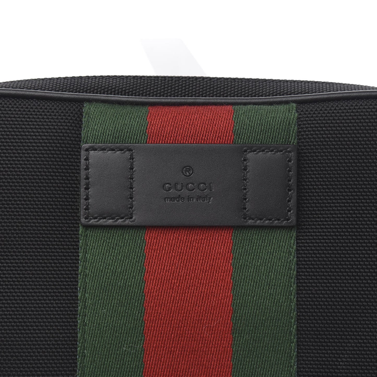 Canvas Web Slim Belt Bag Black