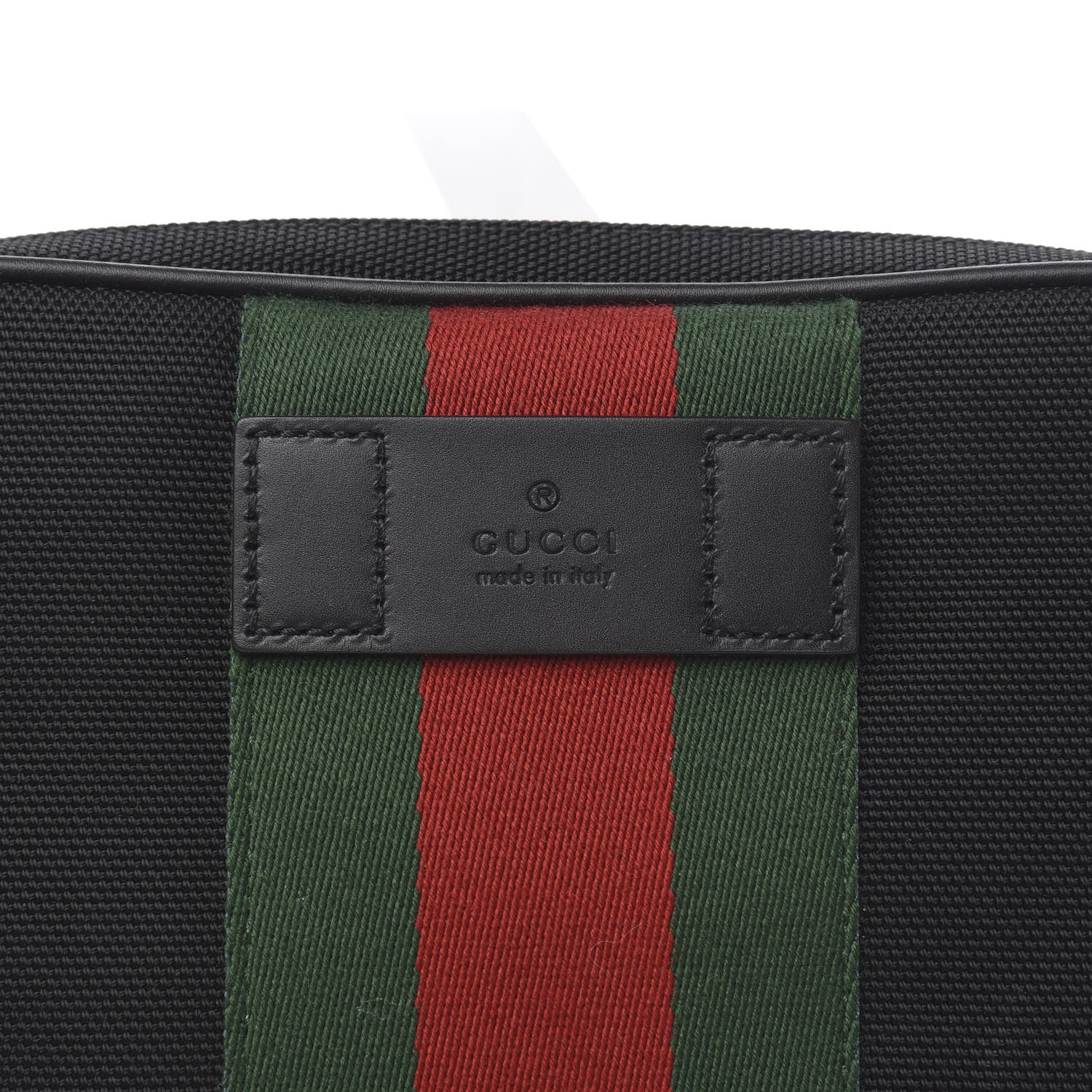 Gucci Canvas Web Slim Belt Bag Black 9 of 9