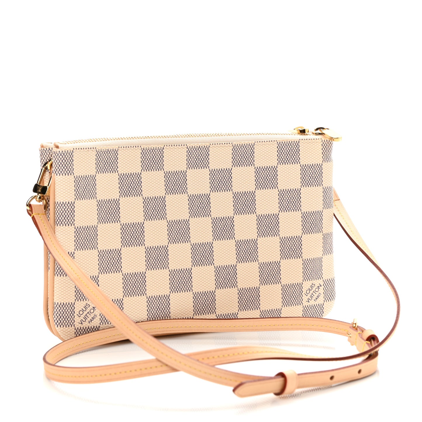 Damier Azur Double Zip Pochette