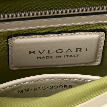 Bulgari Calfskin Woven Chain Serpenti Forever Crossbody Bag White 15 of 15