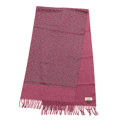 Hermes Cashmere Horseshoe Shawl Fuchsia 2 of 4
