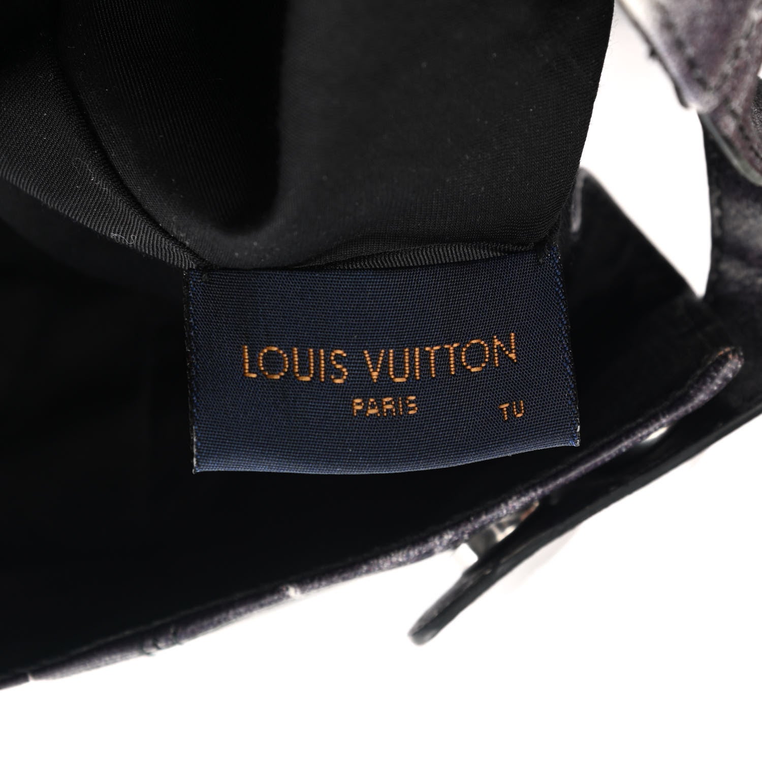 Louis Vuitton Lambskin LV Tie Dye Cap 60 Black White 7 of 8