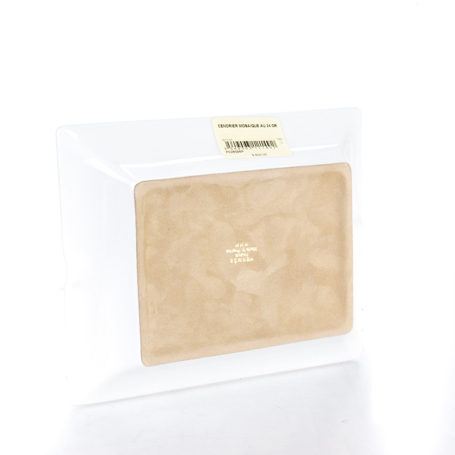 Hermes Porcelain Mosaique Au 24 Gold Ashtray 3 of 7