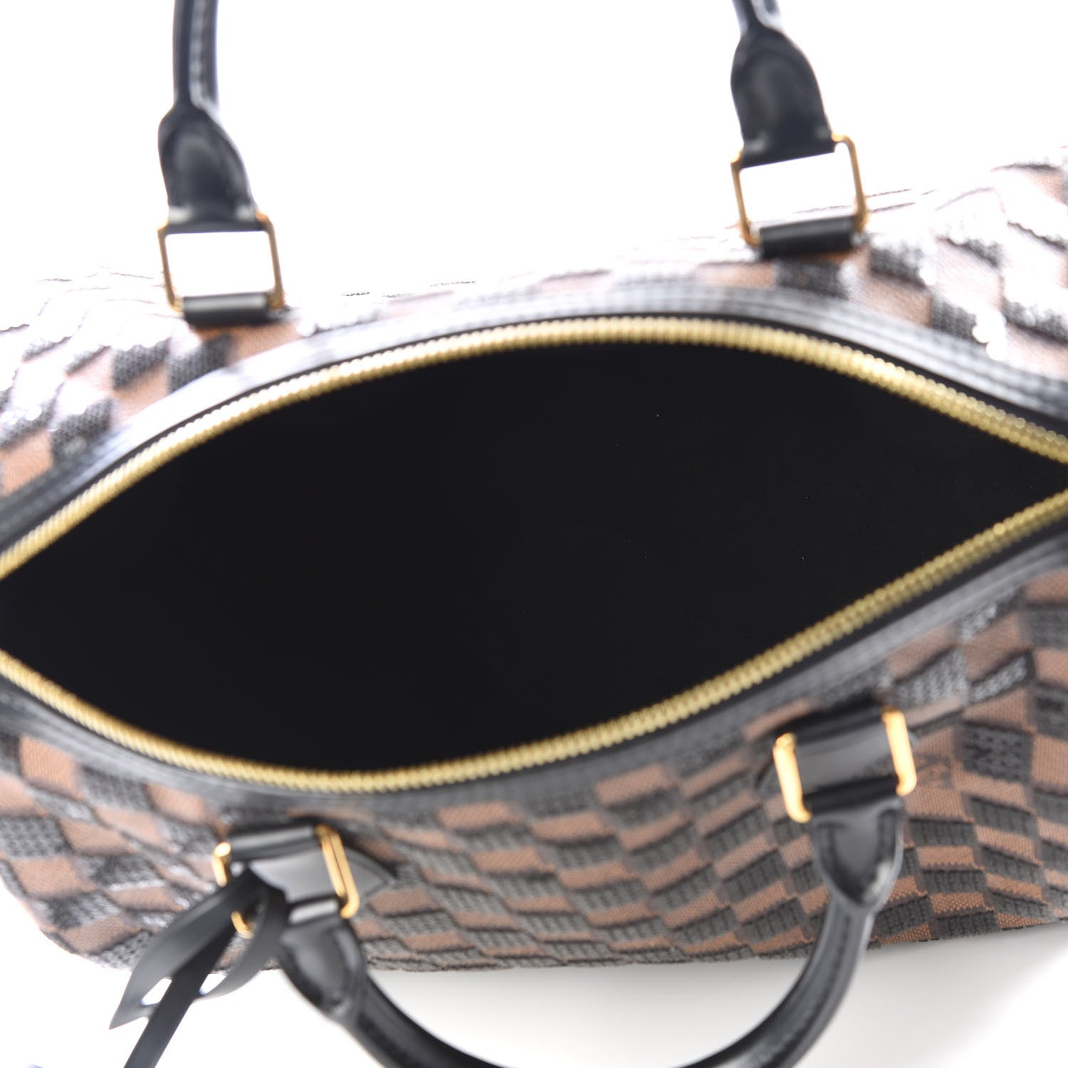 Louis Vuitton Damier Paillettes Speedy 30 Black 4 of 13