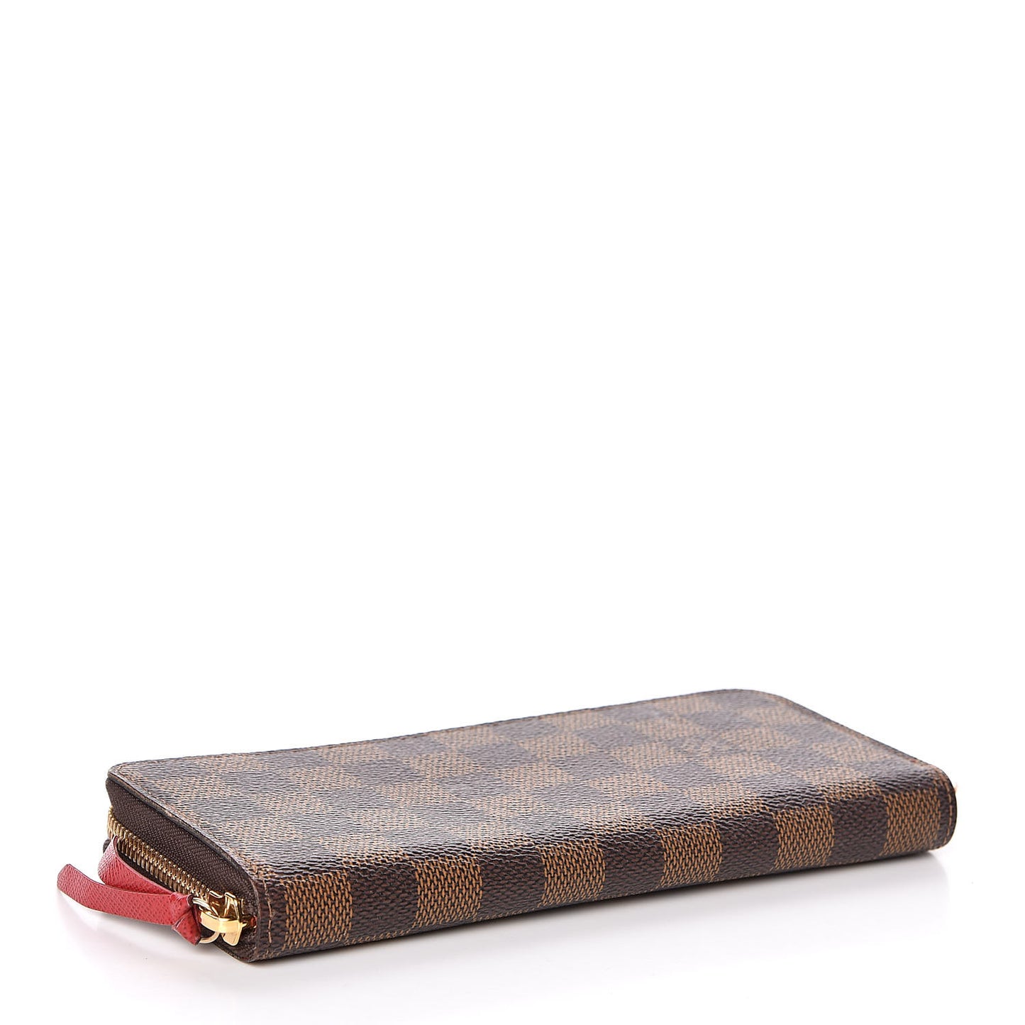 Damier Ebene Clemence Wallet Cherry