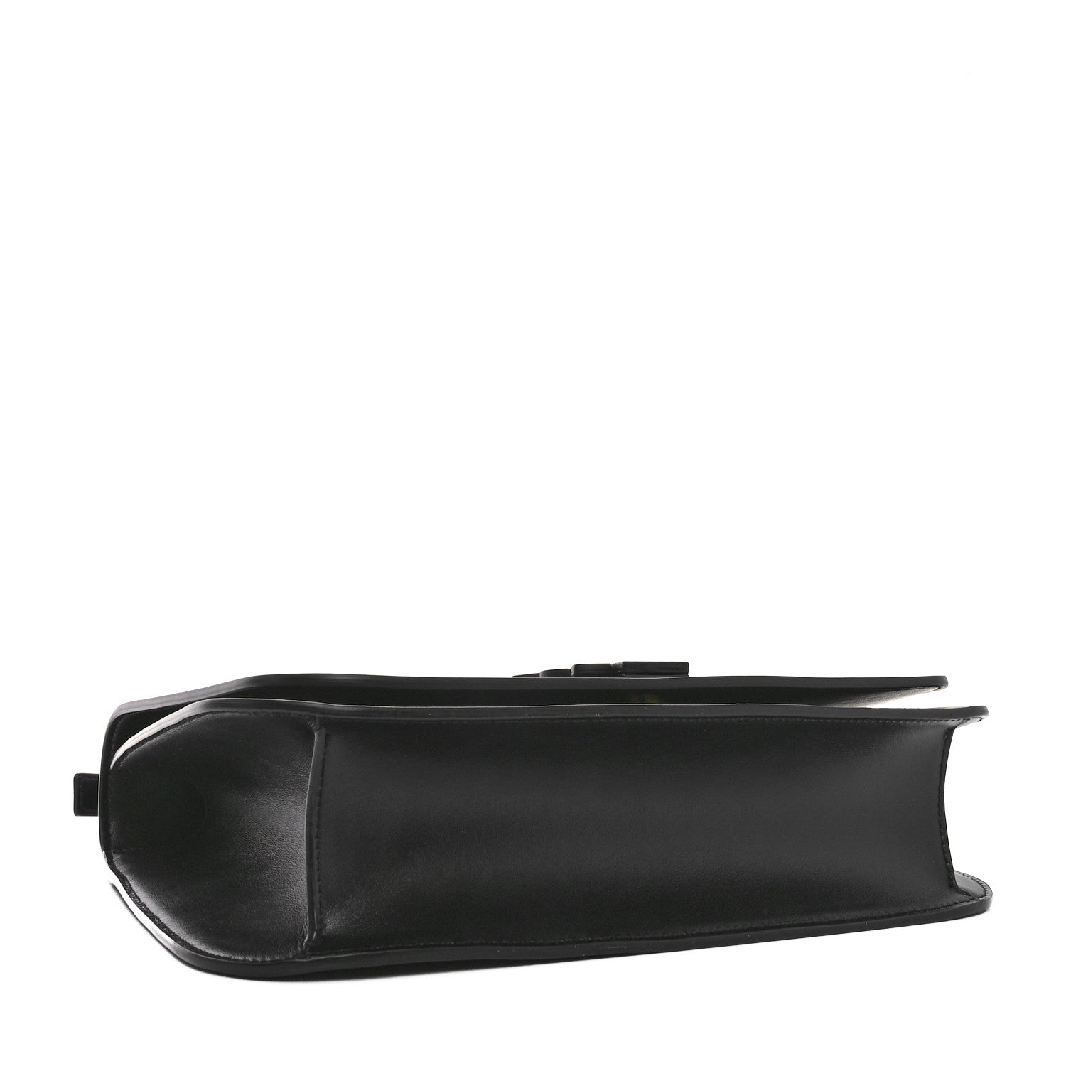 Saint Laurent Smooth Calfskin Spontini Saddle Bag Black 4 of 10