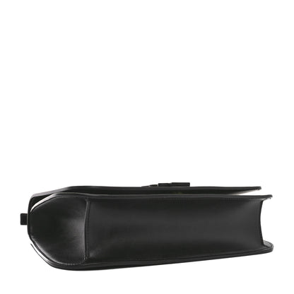 Saint Laurent Smooth Calfskin Spontini Saddle Bag Black 4 of 10