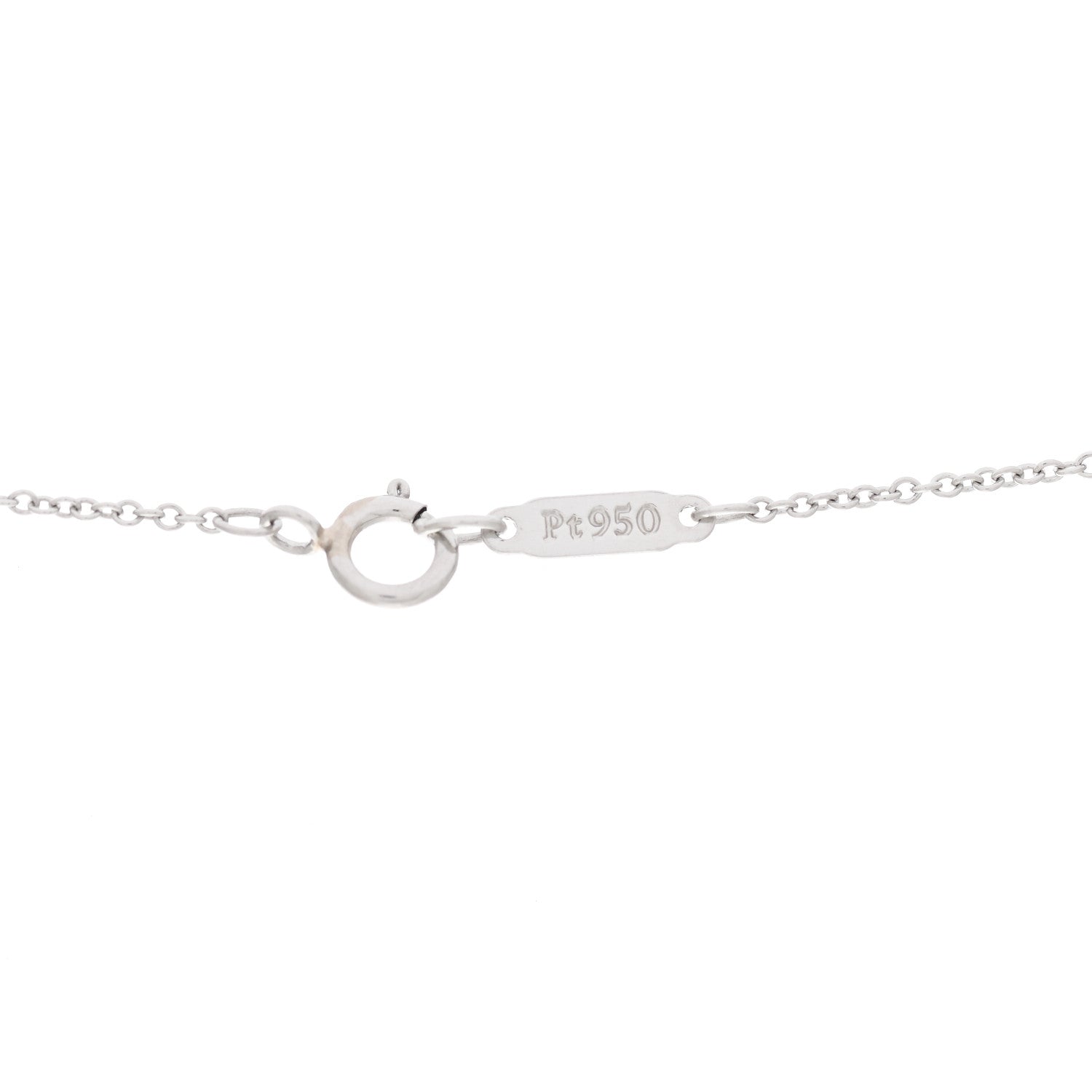 Tiffany Platinum Diamond Small Heart Pendant Necklace 6 of 7