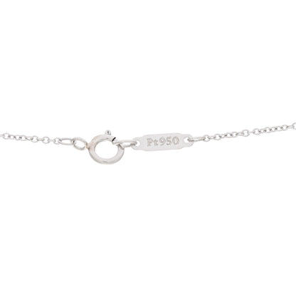 Tiffany Platinum Diamond Small Heart Pendant Necklace 6 of 7