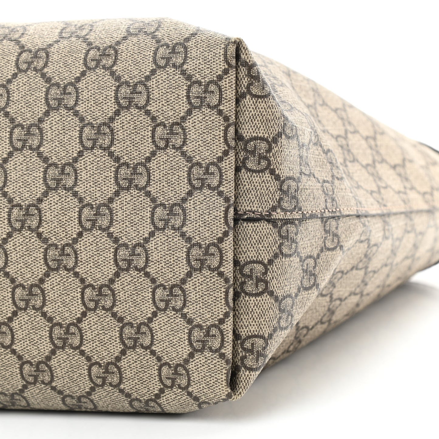 GG Supreme Monogram Medium Ophidia Shopping Tote Brown