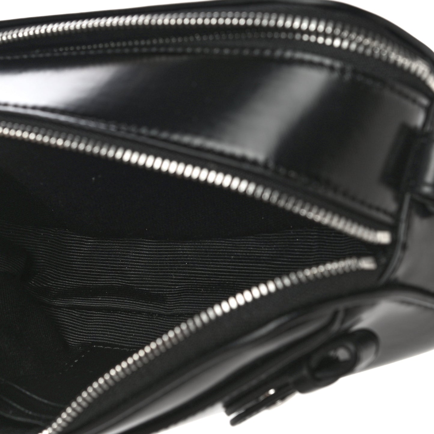 Coated Canvas Horseferry Print Micro Camera Bag Black