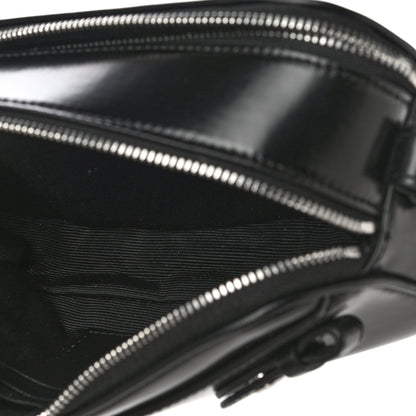 Burberry Coated Canvas Horseferry Print Micro Camera Bag Black 5 of 10