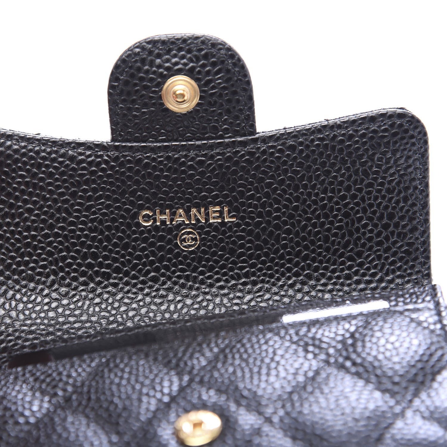 Chanel Caviar Quilted Flap Card Holder Black 6 of 9