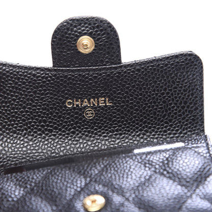 Chanel Caviar Quilted Flap Card Holder Black 6 of 9