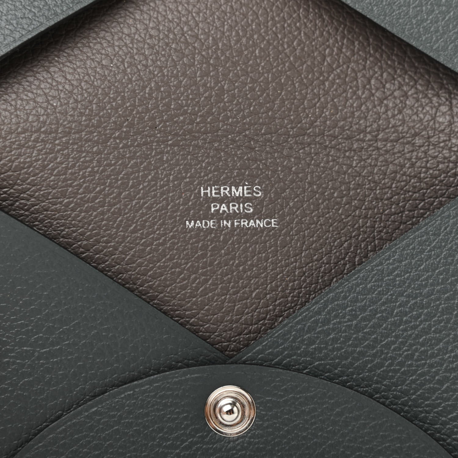 Hermes Evercolor Calvi Verso Card Case Bleu Orage Etain 6 of 7