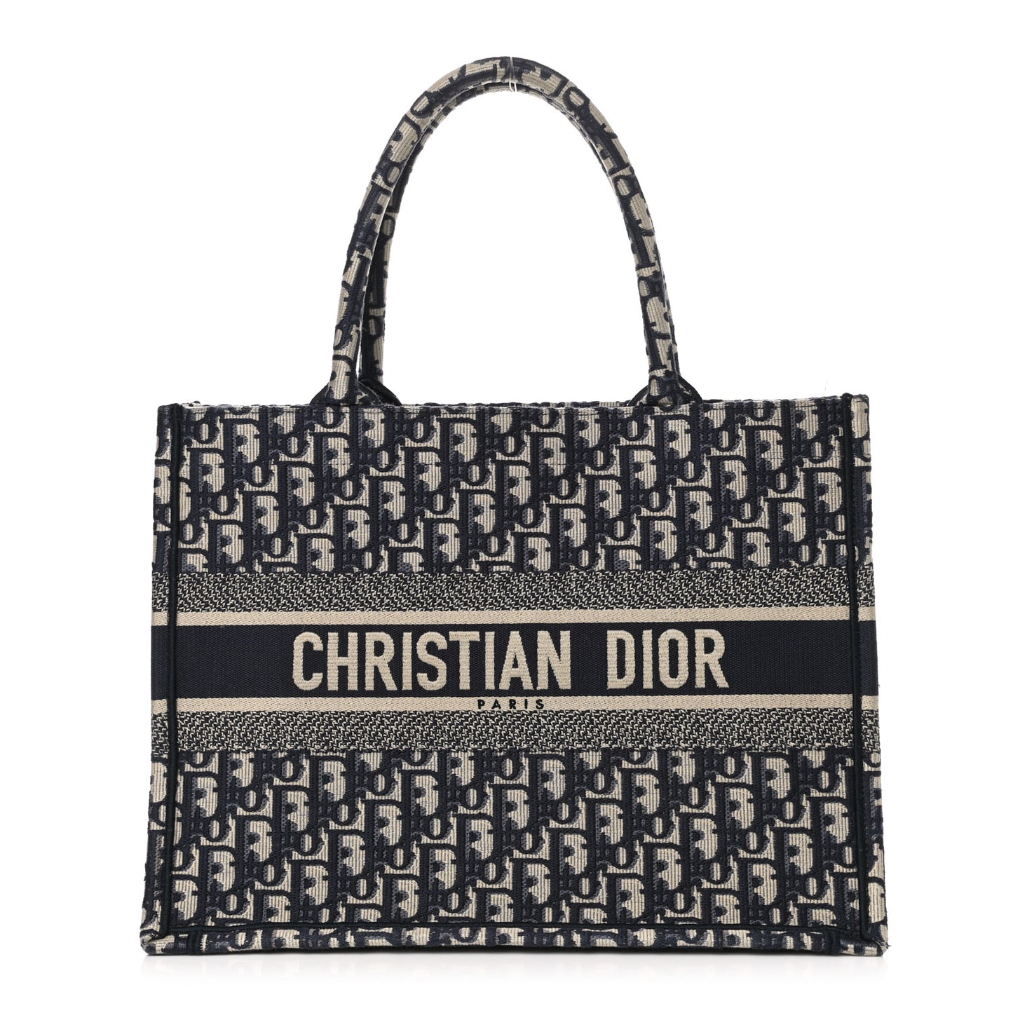 Oblique Medium Book Tote Blue Multicolor