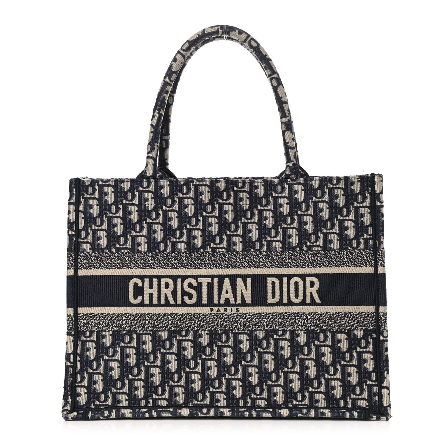 Christian Dior Oblique Medium Book Tote Blue Multicolor 1 of 11