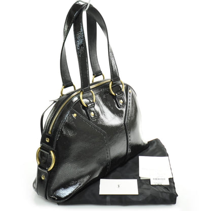 Saint Laurent Patent Medium Muse Black 3 of 9