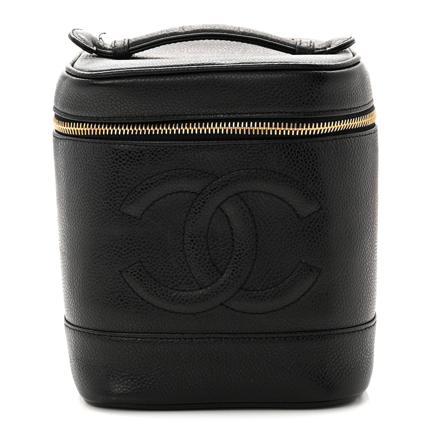 Chanel Caviar Vanity Cosmetic Case Black 1 of 11