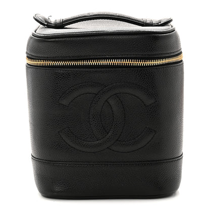 Chanel Caviar Vanity Cosmetic Case Black 1 of 11
