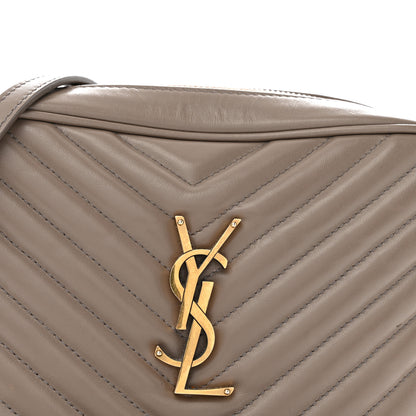 Saint Laurent Calfskin Matelasse Monogram Lou Camera Bag Taupe 8 of 15