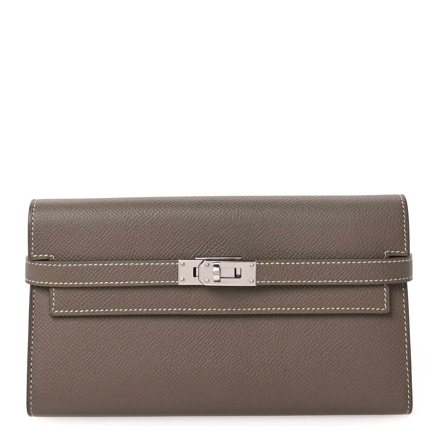 Epsom Kelly Longue Wallet Etoupe
