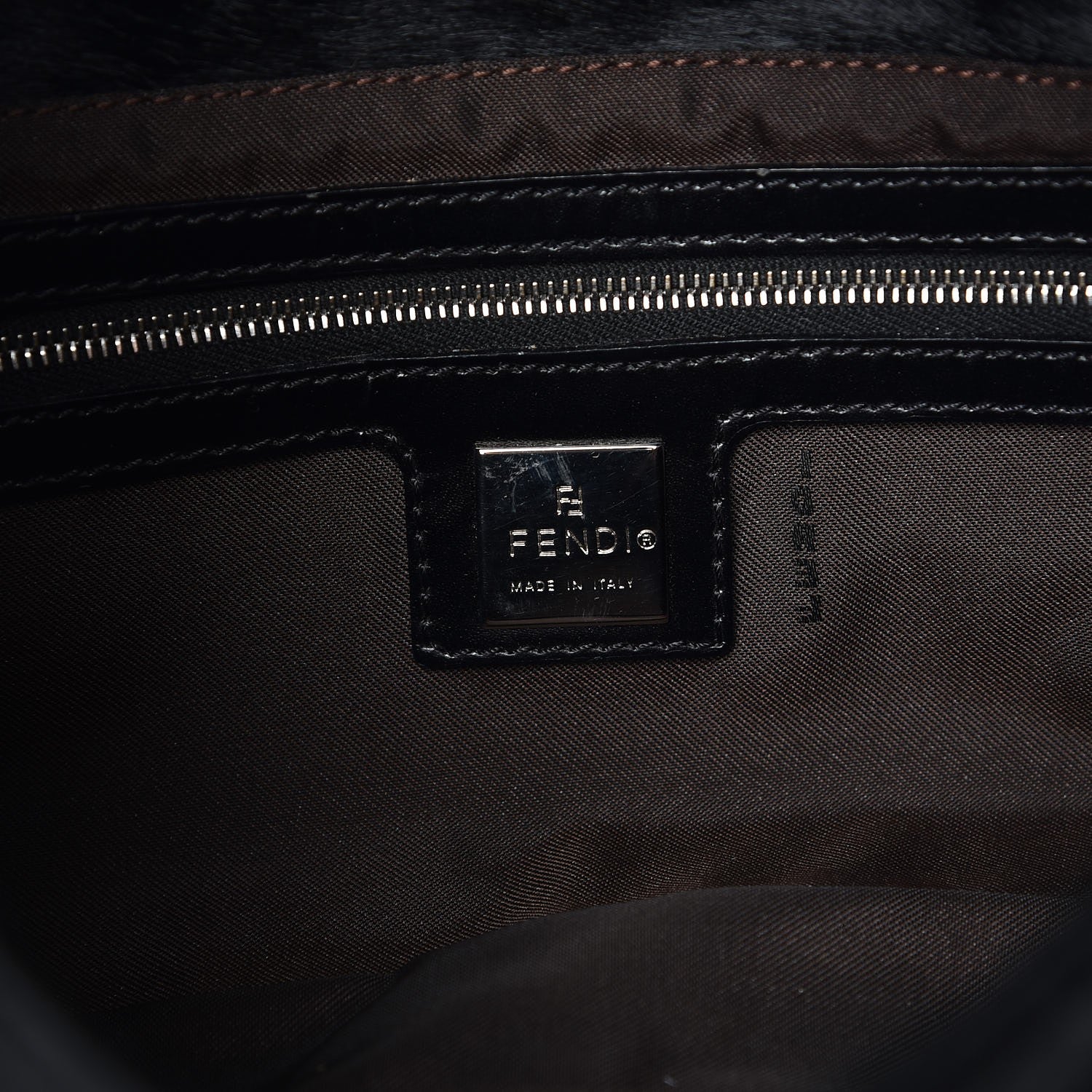 Fendi Calf Hair Baguette Black 6 of 11