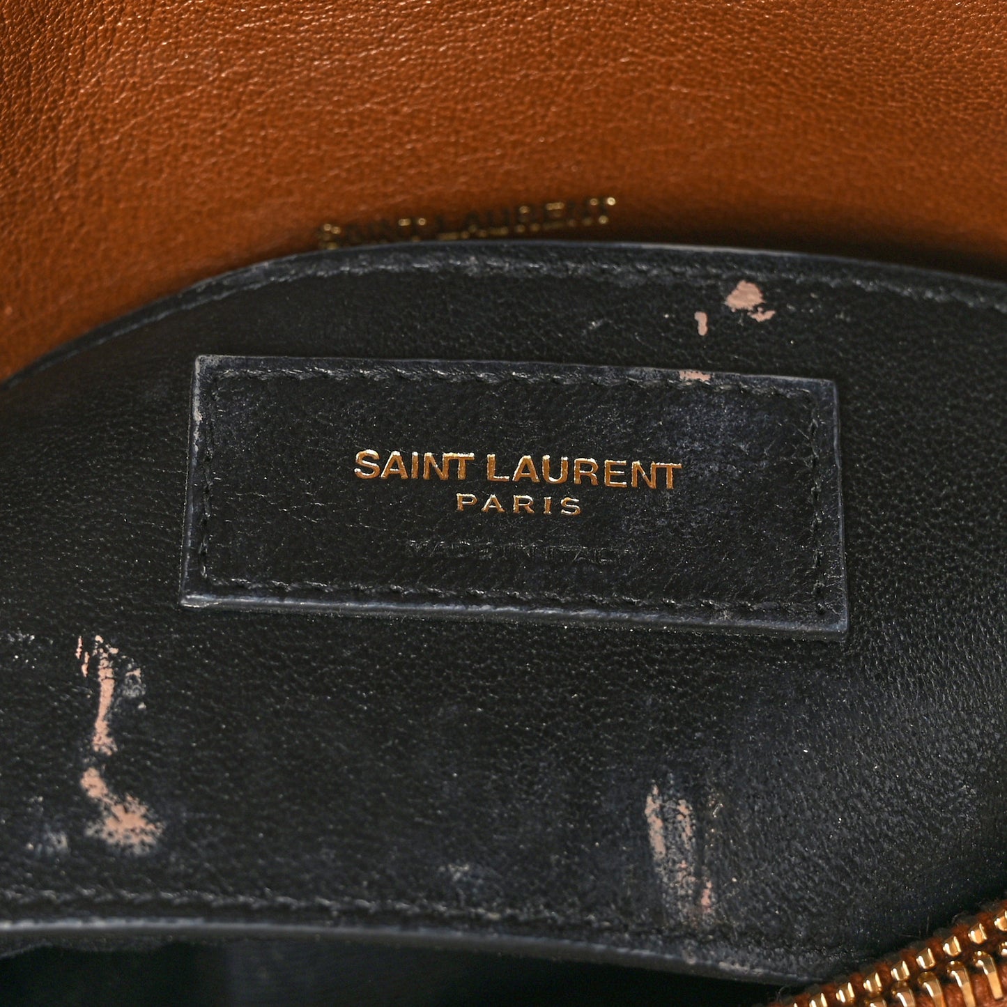 Calfskin Matelasse Chevron Monogram Medium College Bag Brick