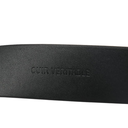 Chanel Calfskin Pearl Crystal CC Belt 85 34 Black 5 of 7
