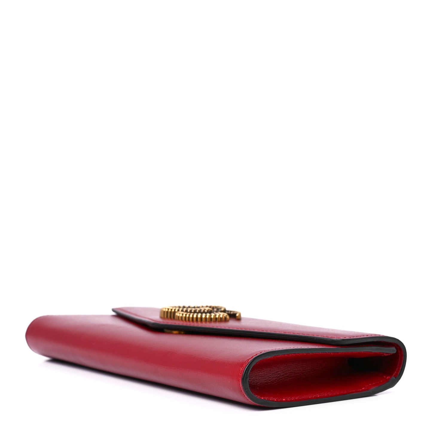 Textured Calfskin Torchon GG Broadway Envelope Clutch Romantic Cherry