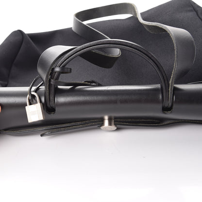 Hermes Toile Vache Calfskin Herbag 39 MM Black 16 of 22