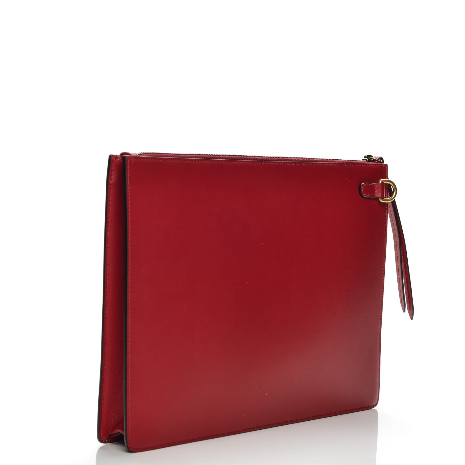 Gucci Calfskin GucciGhost Print Medium Documents Holder Hibiscus Red 3 of 8