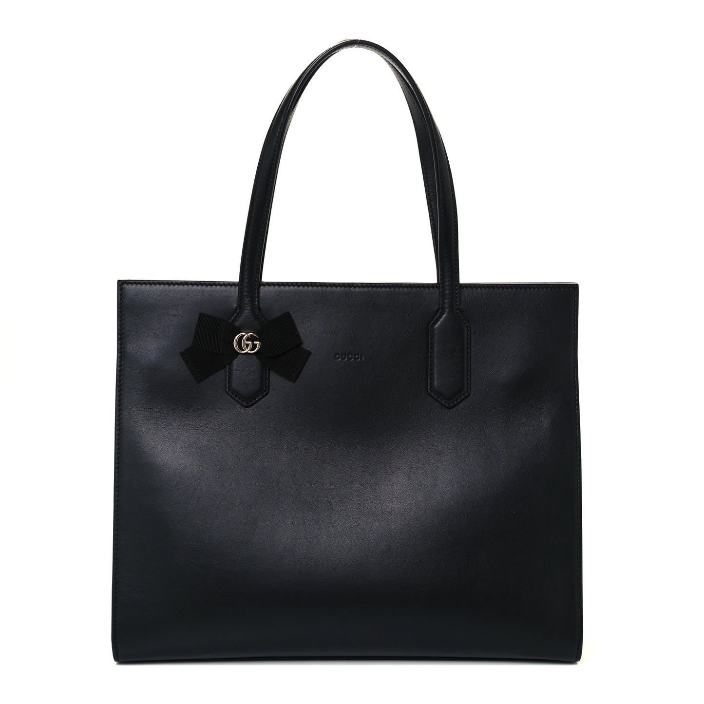 Calfskin Marmont Ribbon Tote Black