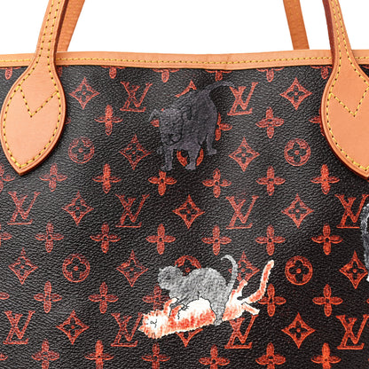 Louis Vuitton Catogram Neverfull MM Marron 7 of 12
