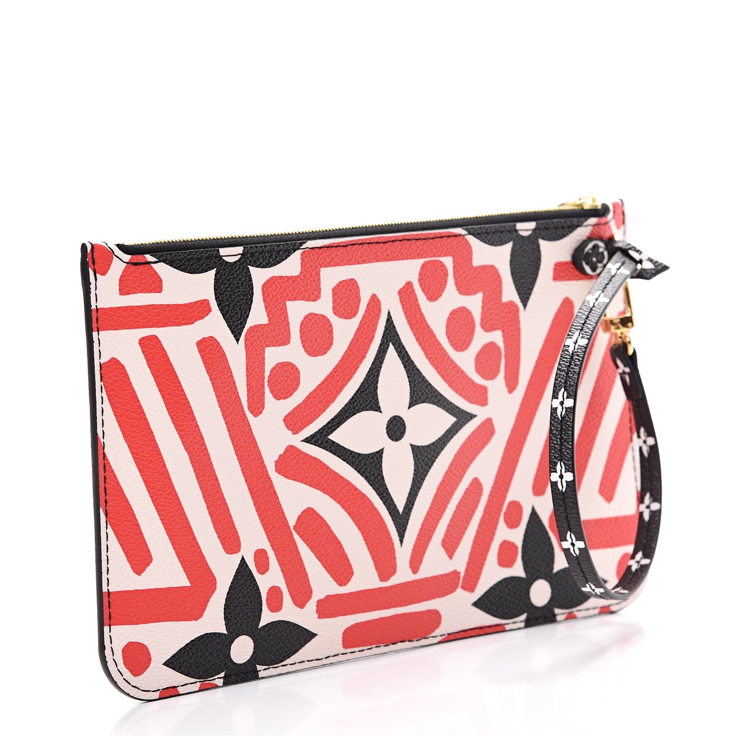 Louis Vuitton Monogram Giant Crafty Neverfull MM GM Pochette Creme Rouge Black 2 of 6