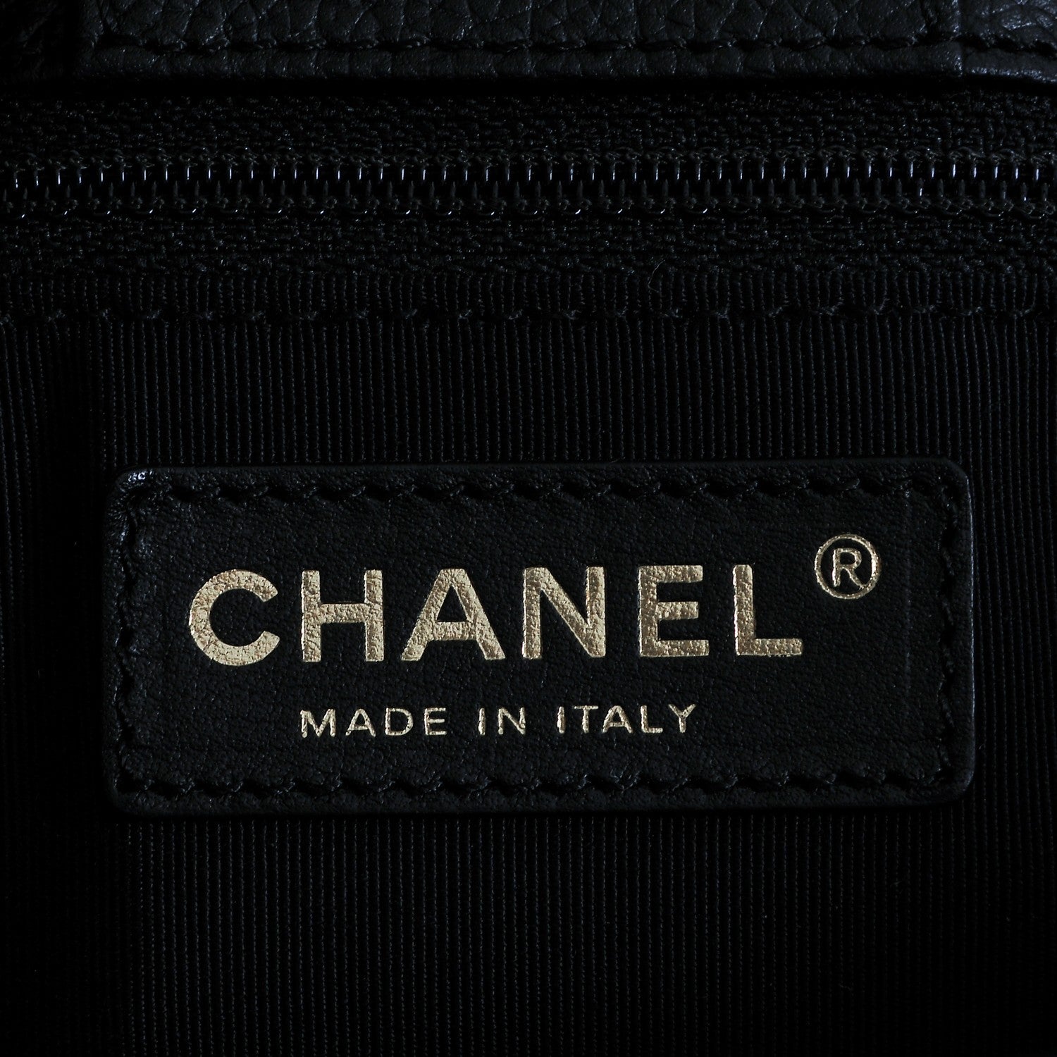 Chanel Calfskin Cerf Executive Shopper Tote Black 6 of 7
