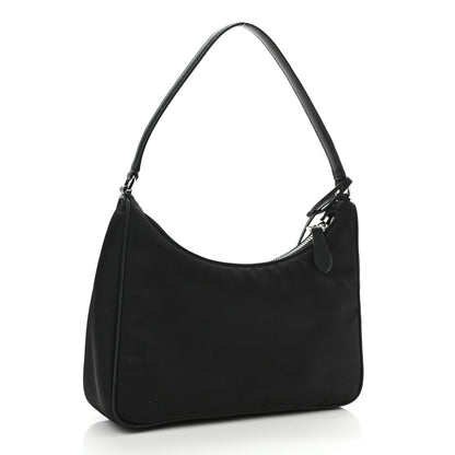Prada Tessuto Nylon Mini Re-Edition 2000 Bag Black 3 of 9