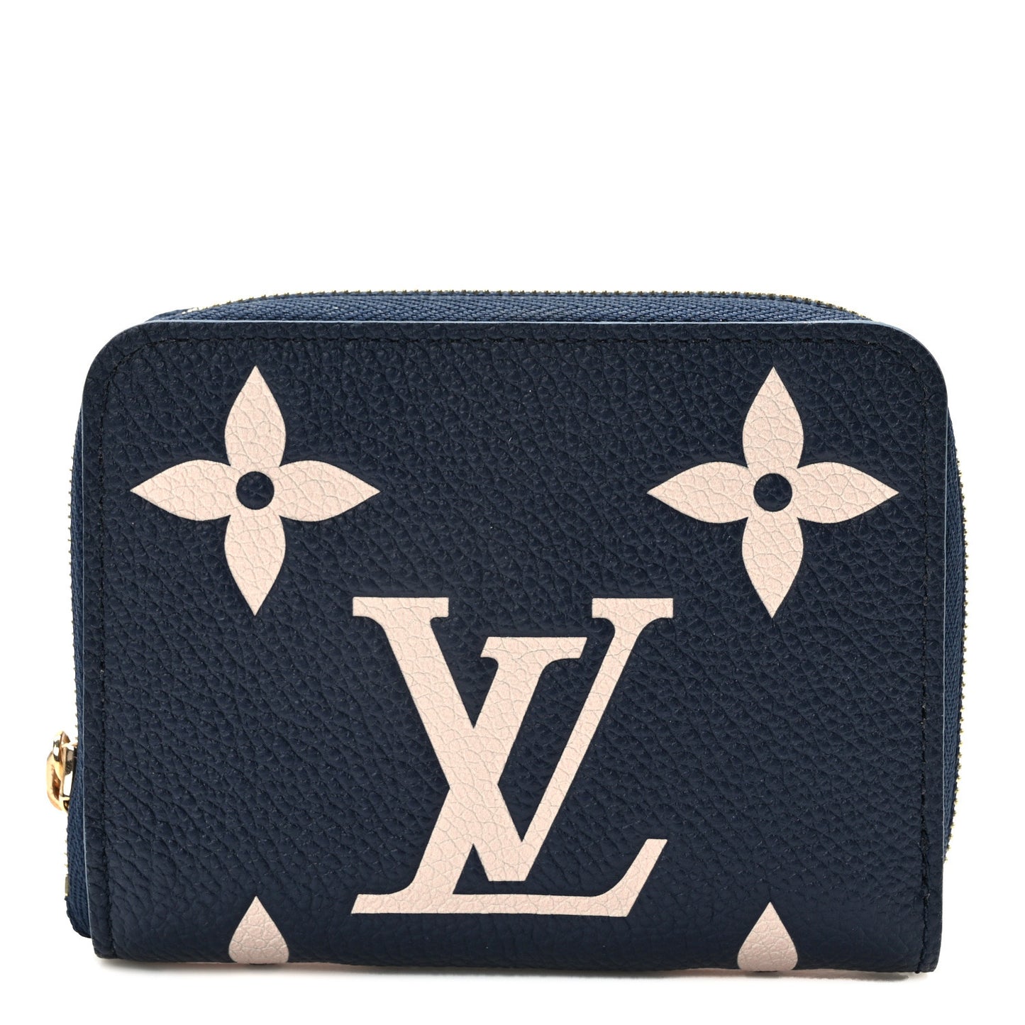 Empreinte Monogram Giant Zippy Coin Purse Navy Creme