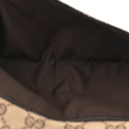 Gucci GG Monogram Web Double Pocket Belt Bag Dark Brown 5 of 11
