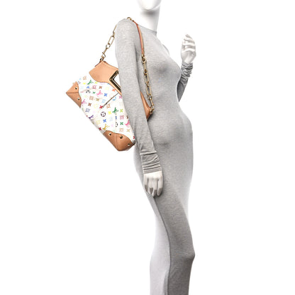 Louis Vuitton Monogram Multicolor Judy MM White 2 of 9