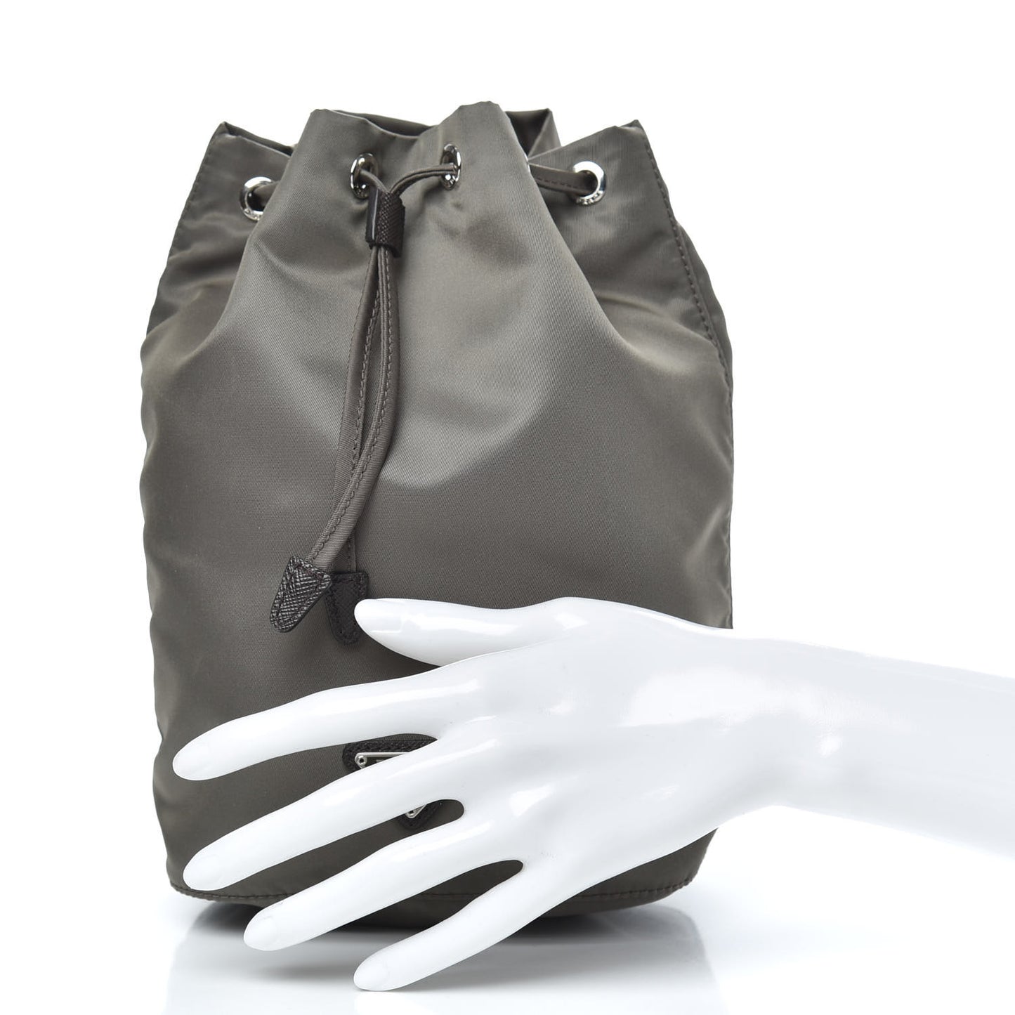Nylon Vela Drawstring Pouch Argilla