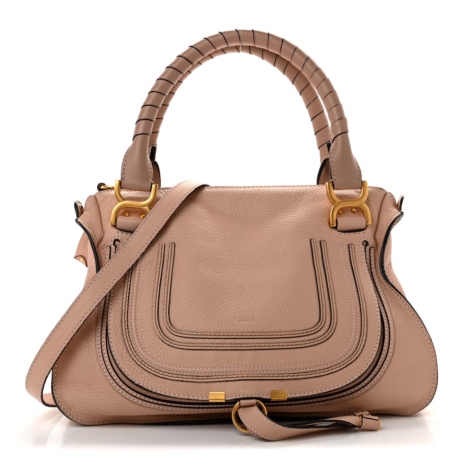 Chloe Calfskin Medium Marcie Satchel Blush Nude 1 of 14