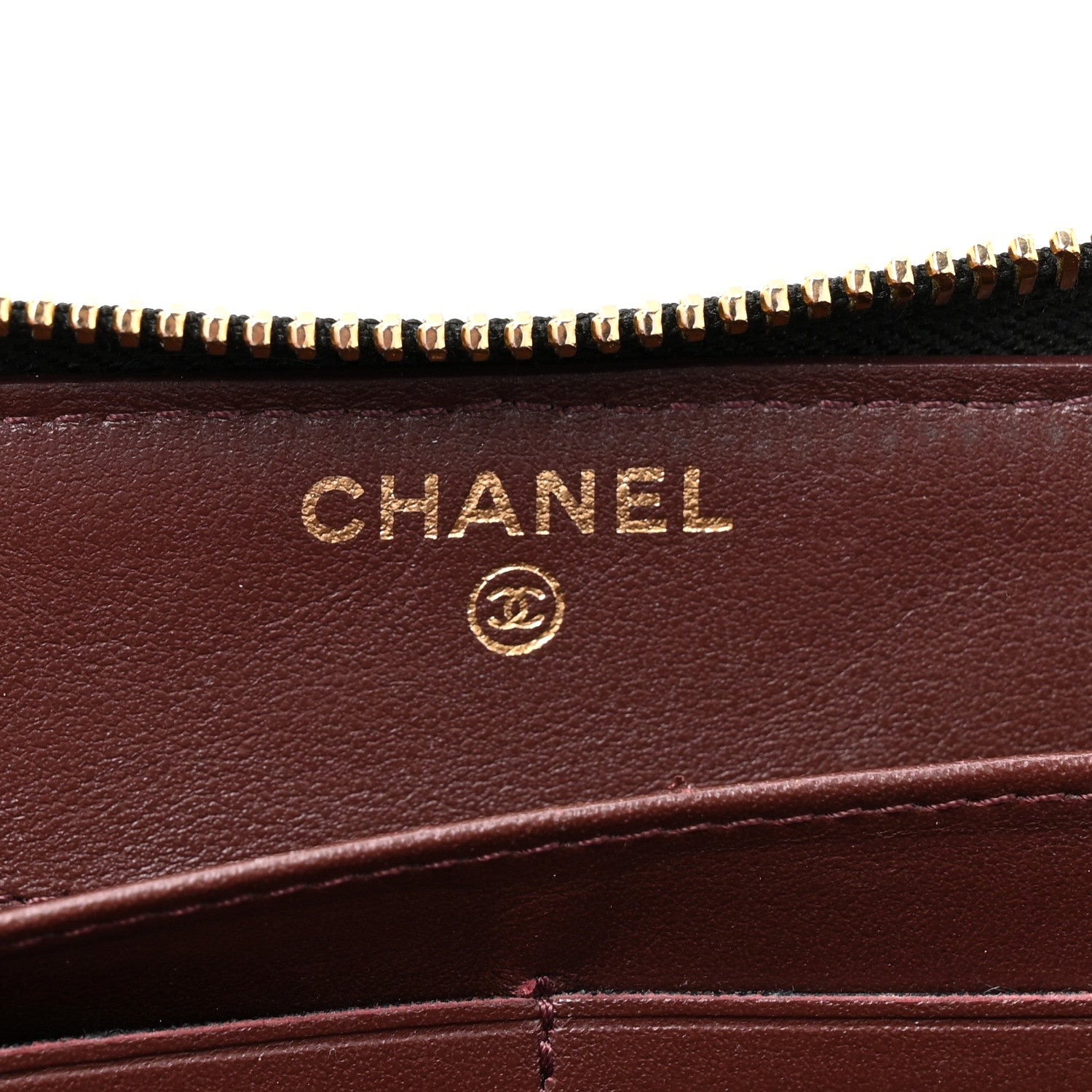 Chanel Caviar Quilted Large Gusset Zip Around Wallet Black 7 of 14