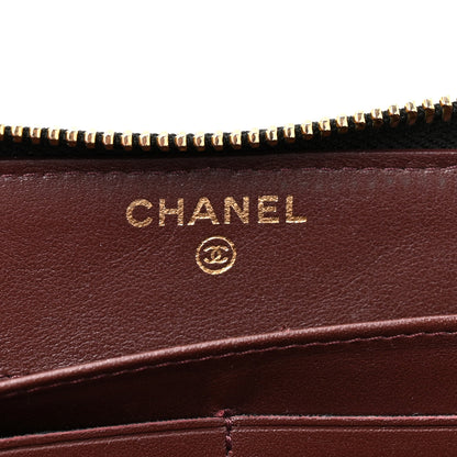 Chanel Caviar Quilted Large Gusset Zip Around Wallet Black 7 of 14
