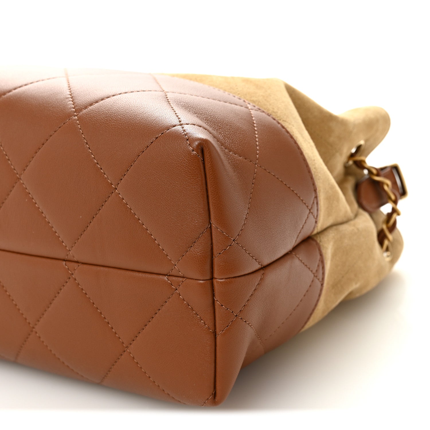 Chanel Suede Calfskin Shiny Lambskin Quilted Small Coco Base
